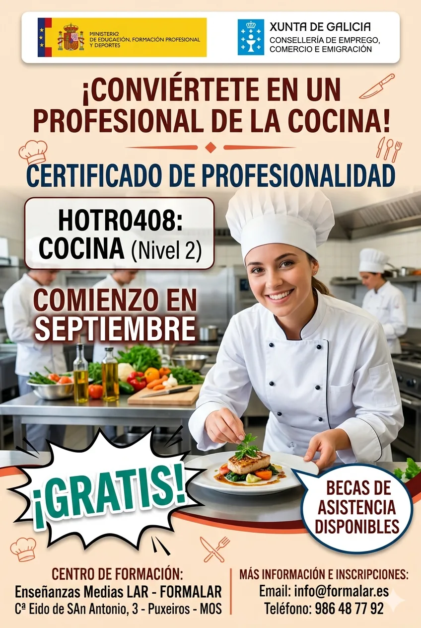 Certificado de Profesionalidad HOTR0408 Cocina - Formalar